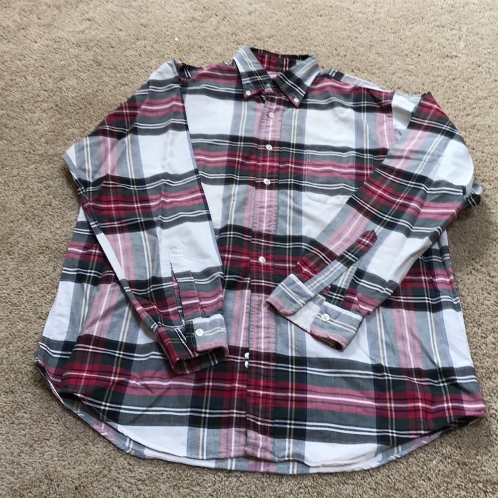 Men’s Brooks Brothers medium plaid cotton shirt